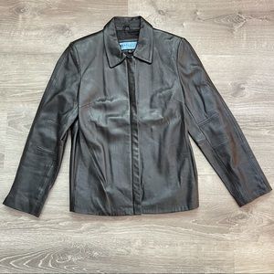 *Reaction by Kenneth Cole Leather Scuba Jacket